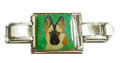 Bracelet 9mm charm with German Shepherd mega1 charm